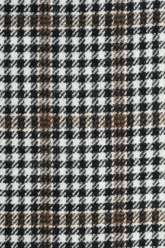 Breanish Tweed - Handwoven Shetland Wool Fabric – 3.55m Length (75cm Wide) | (Robbie Burns Check)